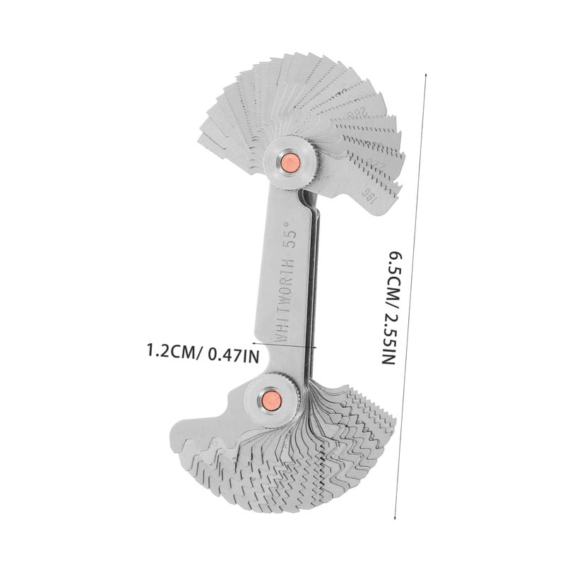 STOBAZA Metric Imperial Screw Pitch Gauge Set 60 And 55 Degree Portable Measuring Tool - Image 2